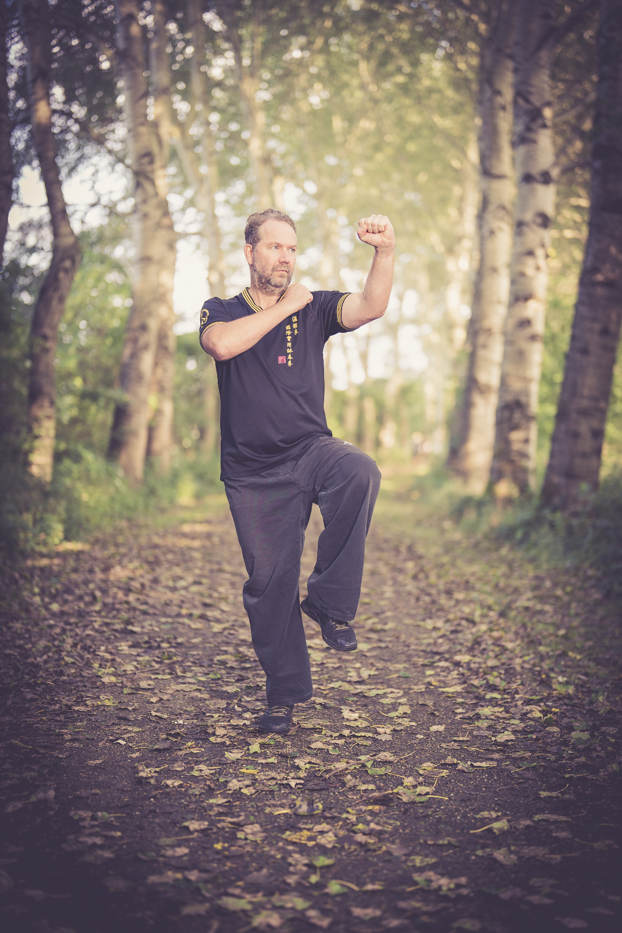 Sifu Michiel Contant in a Wing Chun stance